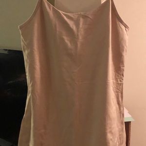 Nude colored, silky material camisole